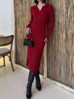Rochie Midi Tricotata Rozila Rosie