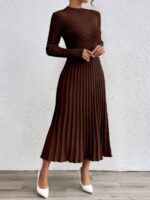 Rochie Midi Tricotata Jesica Maro - imagine 4