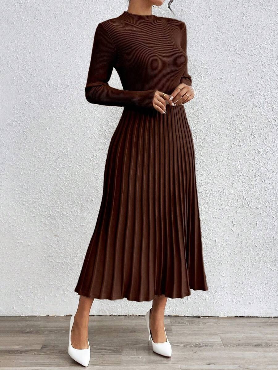 46 Rochie Midi Tricotata Jesica Maro - imagine 4