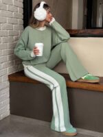 Compleu Tricotat cu Pantalon Simone Vernil - imagine 2