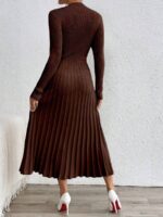 Rochie Midi Tricotata Jesica Maro - imagine 2