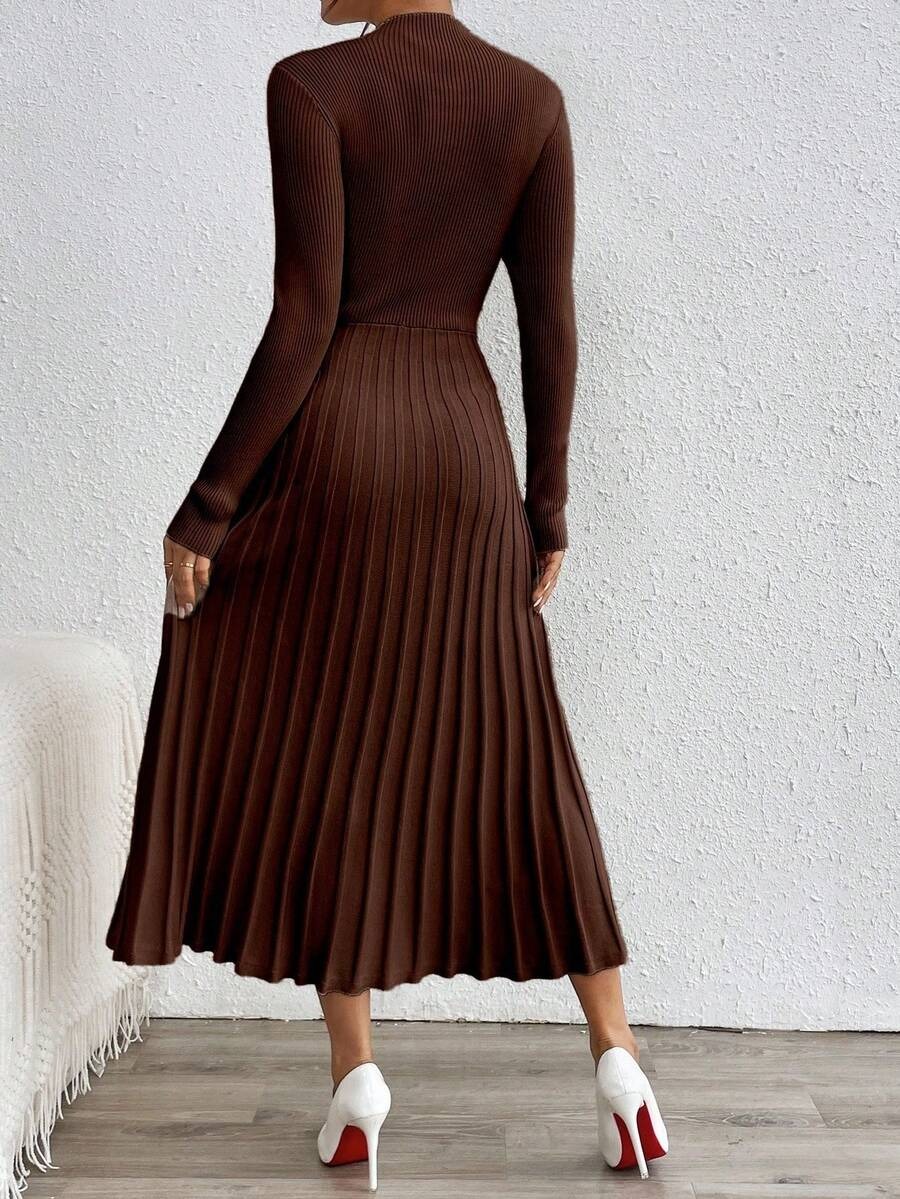 47 Rochie Midi Tricotata Jesica Maro - imagine 2