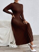 Rochie Midi Tricotata Jesica Maro - imagine 3