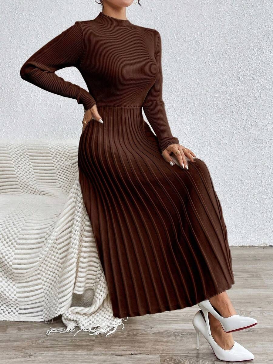 48 Rochie Midi Tricotata Jesica Maro - imagine 3