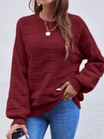 Pulover Tricotat Narcisa Grena - imagine 3