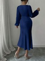Rochie Midi Kristal Bleumarin - imagine 2