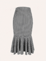 Fusta Midi Carmen Alb-Negru - imagine 2