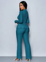 Compleu cu Pantalon Barka Turcoaz - imagine 2