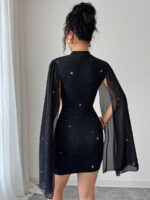 Rochie Scurta Esra Neagra - imagine 2