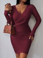 Rochie Scurta Tricotata Branka Grena