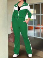 Trening Dama Aliona Verde cu Dungi Albe