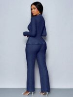 Compleu cu Pantalon Barka Bleumarin - imagine 2