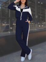 Trening Dama Aliona Bleumarin cu Dungi Albe - imagine 2