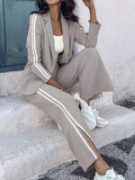 Compleu cu Pantalon Daniela Gri - imagine 3