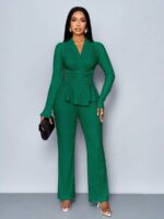 Compleu cu Pantalon Barka Verde