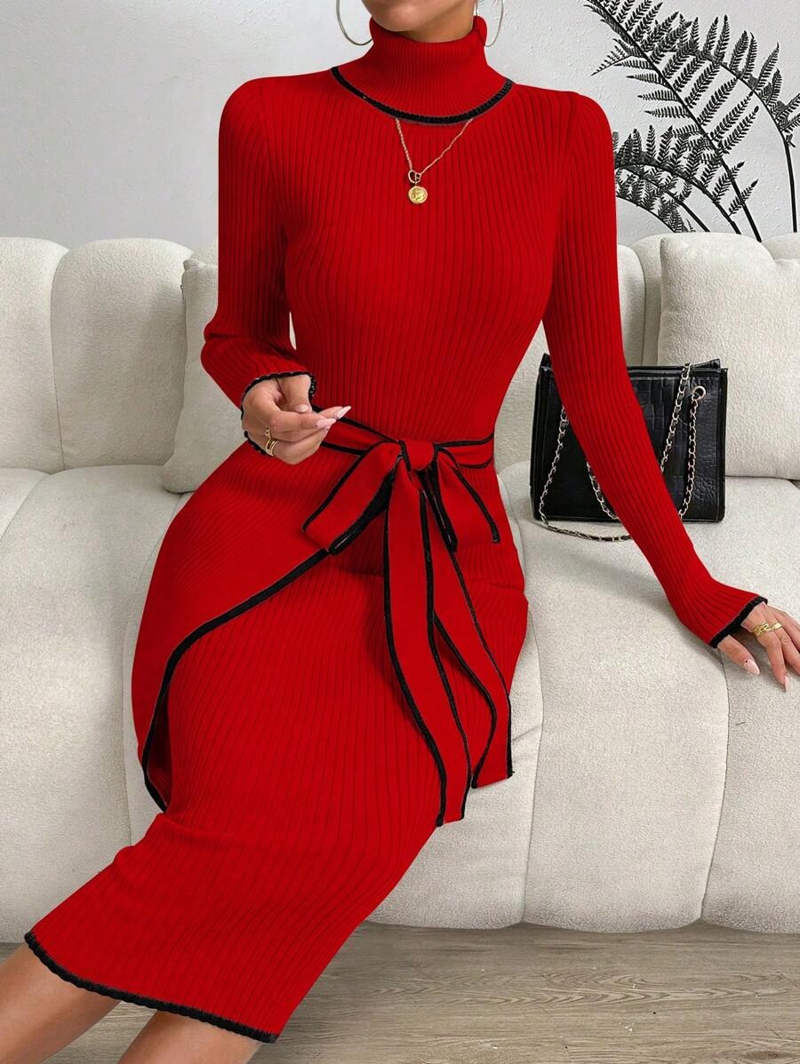 59 Rochie Midi Tricotata Adriela Rosie - imagine 3