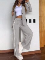 Compleu cu Pantalon Daniela Gri - imagine 4