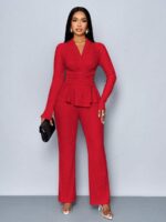 Compleu cu Pantalon Barka Rosu