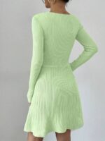Rochie Scurta Tricotata Davla Vernil - imagine 2