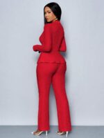 Compleu cu Pantalon Barka Rosu - imagine 2