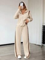 Compleu cu Pantalon Siera Crem