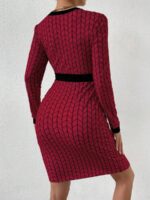 Rochie Scurta Dorina Grena cu Print Negru - imagine 2