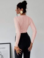 Pulover Tricotat Lily Roz - imagine 2