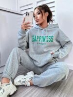 Trening Dama Mariza Gri din Bumbac