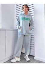 Trening Dama Mariza Gri din Bumbac - imagine 2