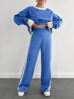 Compleu Tricotat cu Pantalon Chantalle Bleu
