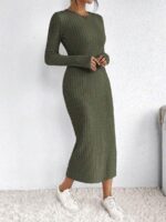 Rochie Lunga Viviana Kaki - imagine 2