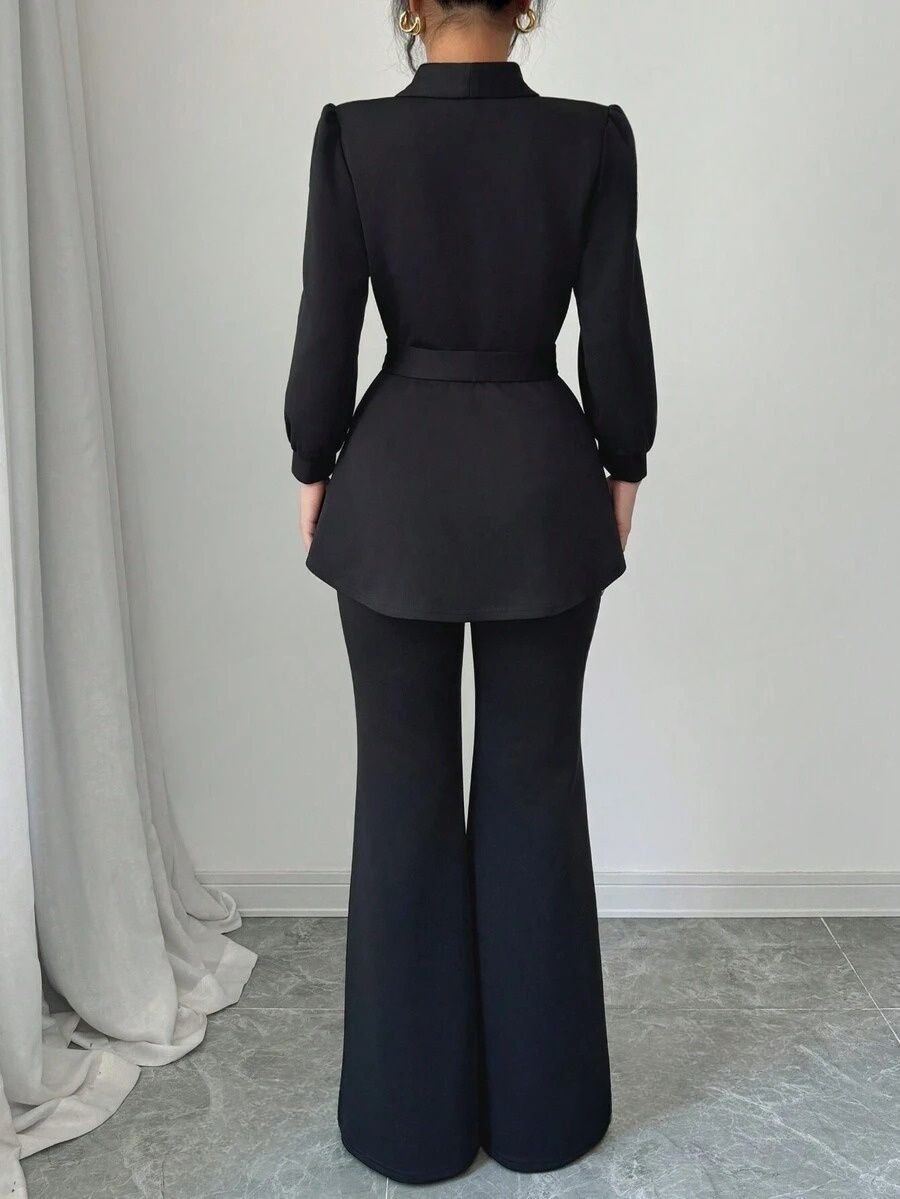 74 Compleu cu Pantalon Helios Negru - imagine 2