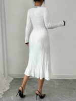 Rochie Midi Tricotata Daria Alba - imagine 2