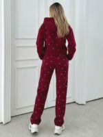 Trening vătuit format din bluza si pantalon Madara Grena cu Pietre - imagine 2