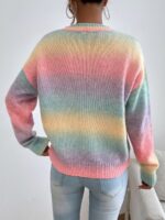 Pulover Tricotat Yamini Multicolor - imagine 2