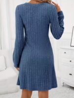 Rochie Scurta Eduarda Albastra - imagine 2