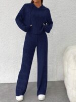 Compleu cu Pantalon Marlisa Bleumarin