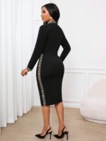 Compleu cu Rochie Scurta Milania Negru - imagine 2