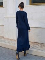 Rochie Lunga Vialy Bleumarin - imagine 2