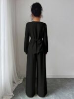 Compleu cu Pantalon Estera Negru - imagine 2