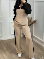 Trening Dama Hemes Bej cu Negru - imagine 3