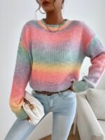 Pulover Tricotat Yamini Multicolor