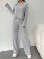 Compleu cu Pantalon Marlisa Gri