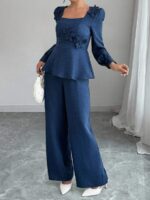 Compleu cu Pantalon Celya Albastru