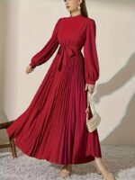 Rochie Lunga Amanda Rosie Plisata - imagine 3