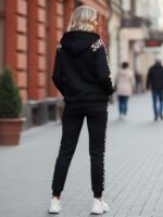 Trening vătuit format din bluza si pantalon Andra Animal Print - imagine 2