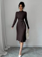Rochie Midi Tricotata Sara Maro - imagine 3