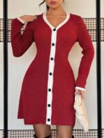 Rochie Scurta Tricotata Amna Rosie