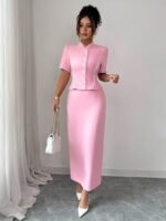 Compleu cu Fusta Lunga Eliana Roz