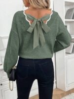 Pulover Tricotat Tonia Kaki